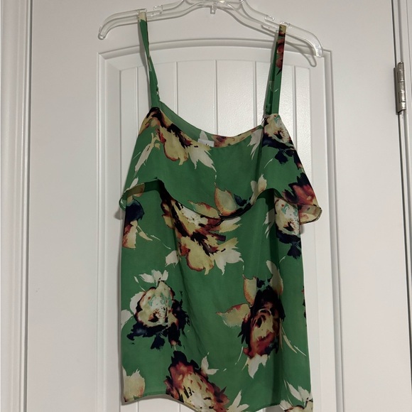 Floral Green Women's Top - Picture 1 of 4